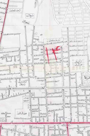 نقشه خیابان ویلا سال 1333