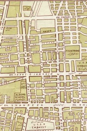 نقشه خیابان ویلا سال 1342